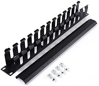 Byenins 1U 19 Inch Server Rack Wire Management System - 20Pack